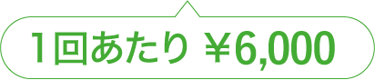 1回あたり￥6,000